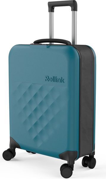 Walizka Flex 360 39 l morska. Zielone walizki ROLLINK, bez wzorów. Za 899.00 zł.