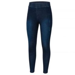 Legginsy jeździeckie damskie Start ChelseaDenim jeansowe, z pełnym lejem. Niebieskie legginsy START, s, bez wzorów, z jeansu, z podwyższonym stanem. Za 233.99 zł.