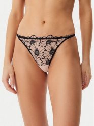 Chantelle Stringi Lush C22OG5 Czarny. Czarne stringi Chantelle, bez wzorów, z syntetyku. Za 129.99 zł.