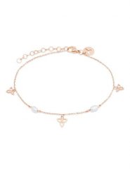 Tamaris Bransoletka z elementami ozdobnymi rozmiar: onesize. Białe bransoletki Tamaris, z perłą, ze stali. Za 130.99 zł.