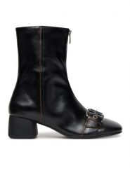 Vagabond Shoemakers Botki Livia 6056-199-20 Czarny. Czarne botki Vagabond Shoemakers, bez wzorów, ze skóry, bez obcasa, na słupku, bez zapięcia. Za 899.99 zł.