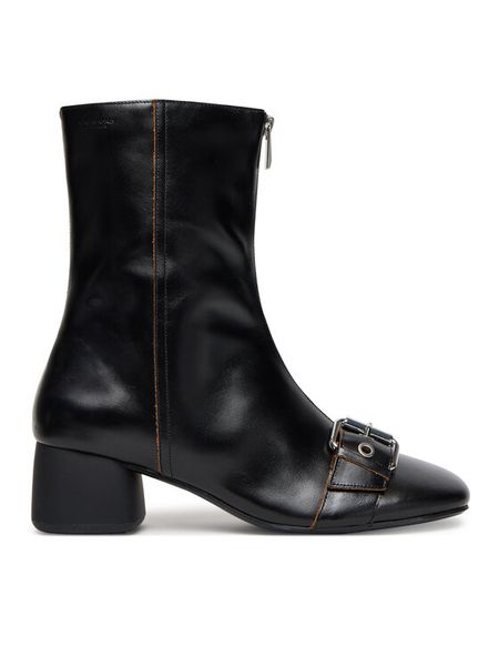 Vagabond Shoemakers Botki Livia 6056-199-20 Czarny. Czarne botki Vagabond Shoemakers, bez wzorów, ze skóry, bez obcasa, na słupku, bez zapięcia. Za 719.99 zł.