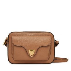 Torebka Coccinelle. Brązowe listonoszki Coccinelle, bez wzorów, bez dodatków. Za 729.99 zł.