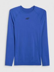 4F Bielizna termoaktywna bezszwowa (góra) damska - niebieska XS/S. Niebieskia bielizna sportowa 4f, s, bez wzorów. Za 169.99 zł.