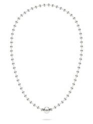 Liebeskind Posrebrzany naszyjnik - dł. 42 cm rozmiar: onesize. Szare naszyjniki Liebeskind, posrebrzane. Za 173.99 zł.