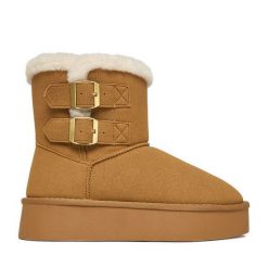 Śniegowce JENNY. Brązowe trapery i śniegowce Jenny. Za 179.99 zł.