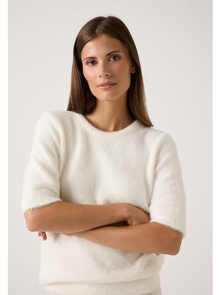More & More Sweter w kolorze kremowym rozmiar: 46. Brązowe swetry More & More, bez wzorów, bez ramiączek. Za 83.22 zł.