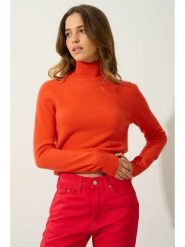 AUTHENTIC CASHMERE Kaszmirowy sweter "Eileen" w kolorze pomarańczowym rozmiar: XL. Pomarańczowe swetry AUTHENTIC CASHMERE, na lato, xl, bez wzorów, z kaszmiru, bez ramiączek. Za 347.99 zł.