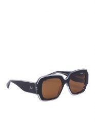GINO ROSSI Okulary przeciwsłoneczne GR55244S Czarny. Czarne okulary przeciwsłoneczne Gino Rossi, bez wzorów. Za 159.99 zł.