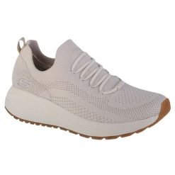 Kapcie SKECHERS BOBS SPARROW 2.0 ALLEGIANCE Biały. Białe obuwie domowe Skechers, bez wzorów, z tkaniny, bez zapięcia. Za 319.99 zł.