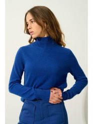 AUTHENTIC CASHMERE Kaszmirowy sweter "Eileen" w kolorze granatowym rozmiar: M. Niebieskie swetry AUTHENTIC CASHMERE, m, bez wzorów, z kaszmiru, bez ramiączek. Za 345.36 zł.