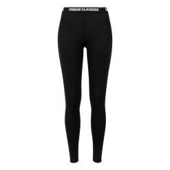 Legginsy Damskie Logo. Czarne legginsy Urban Classics, xs, bez wzorów. Za 72.99 zł.