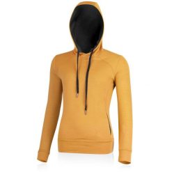 Damska bluza merino WESIA. Żółte bluzy LASTING, xs, bez wzorów, z dzianiny, z kapturem. Za 874.70 zł.
