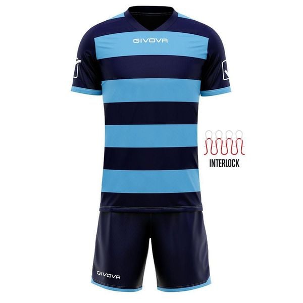 Zestaw Sportowy Givova Rugby XL - Oddychający i Trwały. Czarne koszulki sportowe Givova, bez wzorów, z poliesteru, bez ramiączek, na fitness i siłownię. Za 213.99 zł.