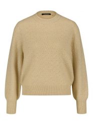 TAIFUN Sweter w kolorze beżowym rozmiar: 42. Brązowe swetry Taifun, bez wzorów, z wełny, bez ramiączek. Za 200.45 zł.