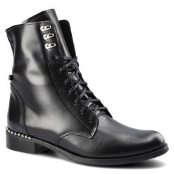 Czarne Botki Pro-Moda Damskie Modne Buty Skórzane. Czarne botki Pro-Moda, na jesień, bez wzorów, z jeansu, bez obcasa, na płaskiej podeszwie, bez zapięcia. Za 279.00 zł.