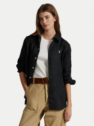 Polo Ralph Lauren Koszula 211970730003 Czarny Classic Fit. Czarne koszule Polo Ralph Lauren, l, bez wzorów, ze lnu, bez kołnierzyka, bez ramiączek. Za 519.99 zł.