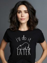 WOOOP Koszulka w kolorze czarnym rozmiar: XL. Czarne bluzki Wooop, xl, bez wzorów, z bawełny, bez kołnierzyka, bez ramiączek. Za 56.66 zł.