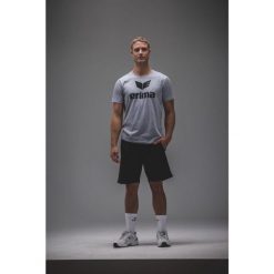 Koszulka promocyjna Erima Szara Junior. Czarne bluzki Erima, m, bez wzorów, z bawełny, klasyczne, bez kołnierzyka, bez ramiączek. Za 219.99 zł.