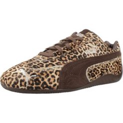 Buty PUMA YELLOW SPEEDCAT WILD WNS Nadruk zwierzęcy. Brązowe trekkingi Puma, ze skóry, trekkingowe. Za 468.99 zł.