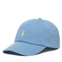 Czapka z daszkiem Polo Ralph Lauren. Niebieskie czapki Polo Ralph Lauren, bez wzorów. Za 269.99 zł.