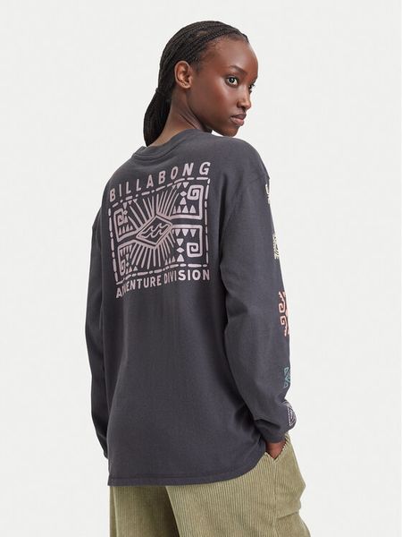 Billabong Bluzka EBJZT00668 Czarny Oversize. Czarne bluzki Billabong, l, bez wzorów, z bawełny, bez kołnierzyka, bez ramiączek. Za 179.99 zł.