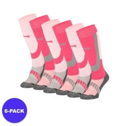 Skarpety narciarskie dla dorosłych unisex 6 par. Czerwone skarpety XTREME, bez wzorów, z materiału. W wyprzedaży za 293.45 zł.