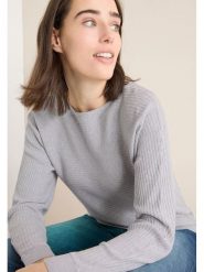 Cecil Sweter w kolorze szarym rozmiar: XXL. Szare swetry Cecil, s, bez wzorów, prążkowane, bez ramiączek. Za 126.75 zł.