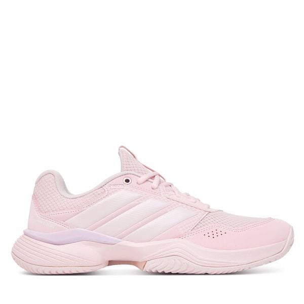 Buty do tenisa adidas. Czerwone obuwie sportowe Adidas, bez zapięcia, tenisowe. Za 329.99 zł.