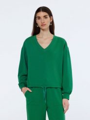 Scotch & Soda Bluza w kolorze zielonym rozmiar: XS. Zielone bluzy Scotch & Soda, xs, bez wzorów, bez kaptura. Za 131.12 zł.