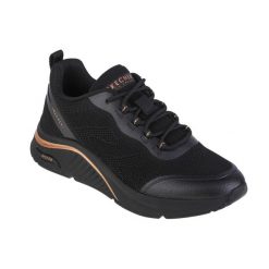 Buty sportowe Sneakersy damskie, Skechers Arch Fit S-Miles - Sonrisas. Czarne obuwie sportowe Skechers, bez zapięcia, trekkingowe, Skechers Sport. Za 389.99 zł.