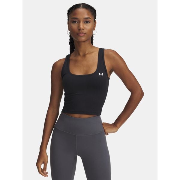 Koszulka treningowa damska Under Armour Motion Tank. Czarne bluzki Under Armour, s, bez wzorów, sportowe, bez kołnierzyka, bez ramiączek. Za 140.45 zł.