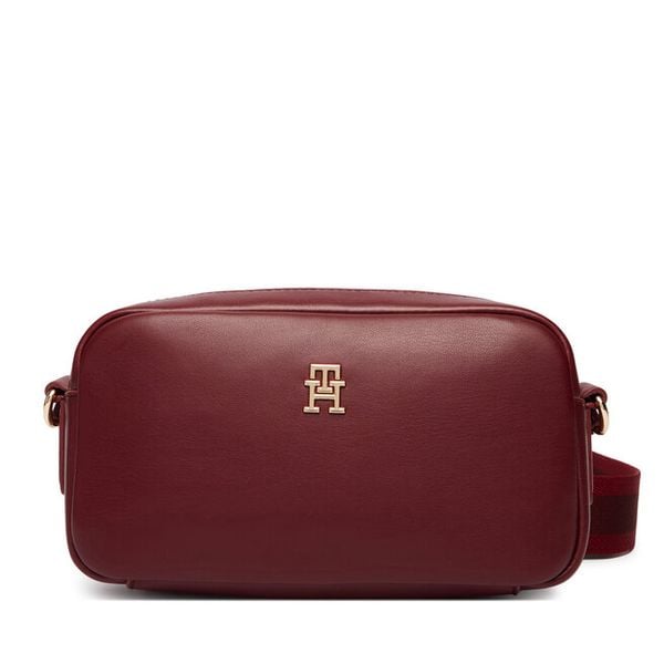 Torebka Tommy Hilfiger. Czerwone listonoszki TOMMY HILFIGER, bez wzorów, bez dodatków. Za 236.99 zł.