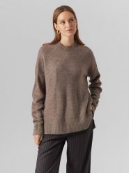 Vero Moda Sweter w kolorze brązowym rozmiar: S. Brązowe swetry Vero Moda, s, bez wzorów, bez ramiączek. Za 57.20 zł.