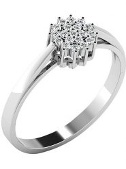 Vittoria Jewels Złoty pierścionek z diamentami rozmiar: 62. Szare pierścionki Vittoria Jewels, z diamentem, złote. Za 1,609.99 zł.