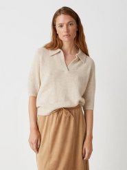 OPUS Sweter w kolorze beżowym rozmiar: 40. Brązowe swetry Opus, bez wzorów, z wełny, bez ramiączek. Za 152.99 zł.