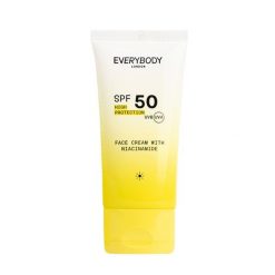 EVERYBODY LONDON Nawilżający krem do twarzy SPF 50 z niacynamidem Ochrona przeciwsłoneczna 50 ml. Kremy do twarzy EVERYBODY LONDON. Za 40.00 zł.