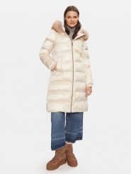 Geox Płaszcz zimowy Backsie W4628H T2843 F1723 Beżowy Regular Fit. Brązowe płaszcze Geox, na zimę, bez wzorów, z syntetyku, bez kaptura. Za 989.99 zł.