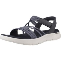 Sandały Skechers Model Go Walk Flex Kolor Niebieski. Niebieskie sandały Skechers, bez wzorów, bez obcasa, bez zapięcia. Za 253.99 zł.