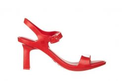 Sandały Melissa Lady Emme Ad Red 23 010438, Czerwony, Guma - 40. Czerwone sandały Melissa, bez wzorów, z gumy, bez obcasa, na słupku, bez zapięcia. W wyprzedaży za 269.10 zł.