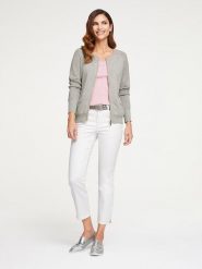 Heine Kardigan w kolorze jasnoszarym rozmiar: 44. Szare kardigany Heine, bez wzorów. Za 165.99 zł.