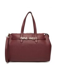 Nine West Torebka EO-Manhattan-Muse-I-LX10192 Bordowy. Czerwone torebki klasyczne Nine West, bez wzorów, z materiału, bez dodatków. Za 399.99 zł.