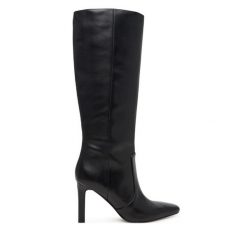 Kozaki Guess. Czarne kozaki Guess, bez obcasa, na słupku, bez zapięcia. Za 1,059.00 zł.