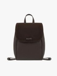 Brązowy skórzany plecak. Brązowe plecaki Brawo sp. z o.o., bez wzorów, ze skóry. Za 399.99 zł.