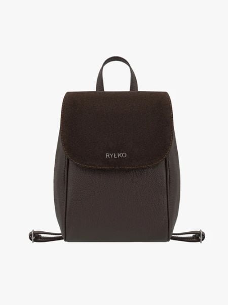 Brązowy skórzany plecak. Brązowe plecaki Brawo sp. z o.o., bez wzorów, ze skóry. Za 399.99 zł.