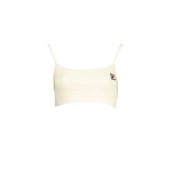 Damski crop top Fila Linfen. Białe topy Fila, bez wzorów, bez kołnierzyka, bez ramiączek. Za 125.50 zł.