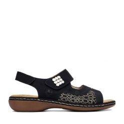 Sandały Rieker. Czarne sandały Rieker, bez wzorów, bez obcasa, na płaskiej podeszwie, bez zapięcia. Za 319.99 zł.