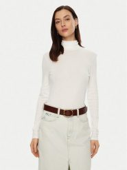 United Colors Of Benetton Golf 3GA2E2224 Biały Slim Fit. Białe golfy United Colors of Benetton, xs, bez wzorów, z bawełny, bez ramiączek. Za 59.99 zł.