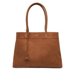 Torebka Gino Rossi. Brązowe shopper Gino Rossi, bez wzorów, bez dodatków. Za 379.99 zł.