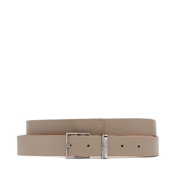 Pasek Calvin Klein. Brązowe paski Calvin Klein, bez wzorów. Za 112.99 zł.